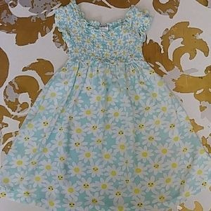 Sky blue Carter's dress with happy daisies